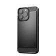 For iPhone 13 Pro Max MOFI Gentleness Series Brushed Texture Carbon Fiber Soft TPU Case  (Black) - iPhone 13 Pro Max Cases by MOFI | Online Shopping South Africa | PMC TechLife | Buy Now Pay Later Mobicred