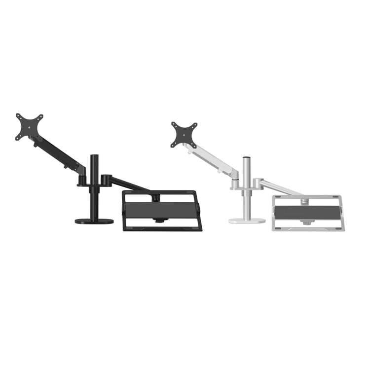 OL-3S Aluminum Height Adjustable Desktop Computer Stand for 17-32 inch and 12-17 inch Monitor(Silver)