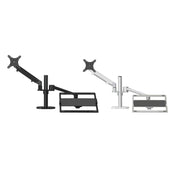 OL-3S Aluminum Height Adjustable Desktop Computer Stand for 17-32 inch and 12-17 inch Monitor(Silver)