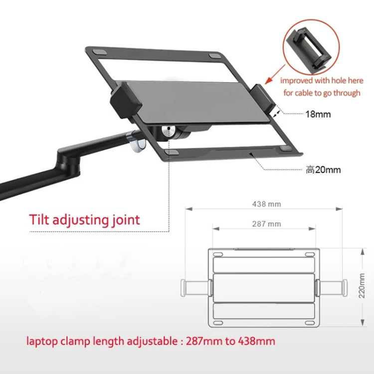 OL-3S Aluminum Height Adjustable Desktop Computer Stand for 17-32 inch and 12-17 inch Monitor(Silver)