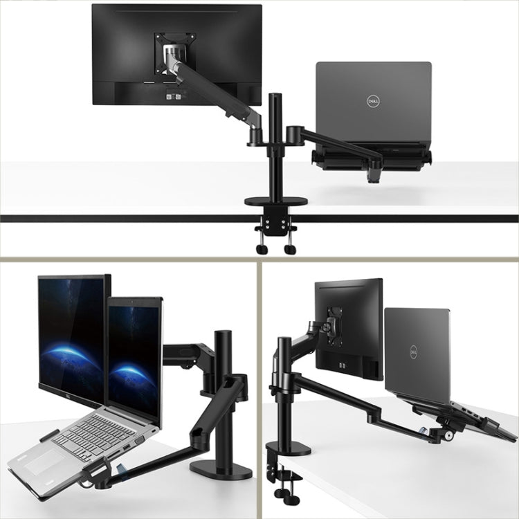 OL-3S Aluminum Height Adjustable Desktop Computer Stand for 17-32 inch and 12-17 inch Monitor(Silver)