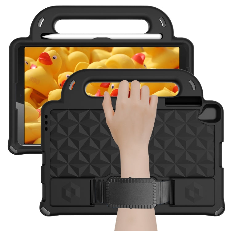 For Lenovo M10 X306X / X306F Diamond Series EVA Anti-Fall Shockproof Sleeve Protective Shell Case with Holder & Strap(Black)
