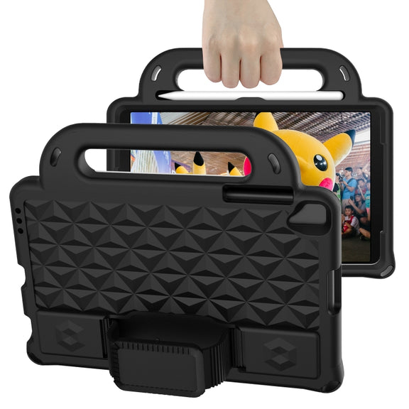 For Lenovo M10 X306X / X306F Diamond Series EVA Anti-Fall Shockproof Sleeve Protective Shell Case with Holder & Strap(Black)