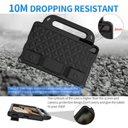 For Lenovo M10 X306X / X306F Diamond Series EVA Anti-Fall Shockproof Sleeve Protective Shell Case with Holder & Strap(Black)