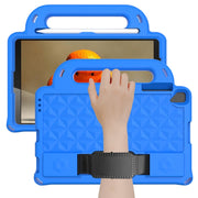 For Lenovo M10 X306X / X306F Diamond Series EVA Anti-Fall Shockproof Sleeve Protective Shell Case with Holder & Strap(Blue)