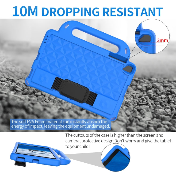 For Lenovo M10 X306X / X306F Diamond Series EVA Anti-Fall Shockproof Sleeve Protective Shell Case with Holder & Strap(Blue)