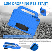 For Lenovo M10 X306X / X306F Diamond Series EVA Anti-Fall Shockproof Sleeve Protective Shell Case with Holder & Strap(Blue)