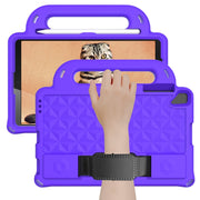 For Lenovo M10 X306X / X306F Diamond Series EVA Anti-Fall Shockproof Sleeve Protective Shell Case with Holder & Strap(Purple)