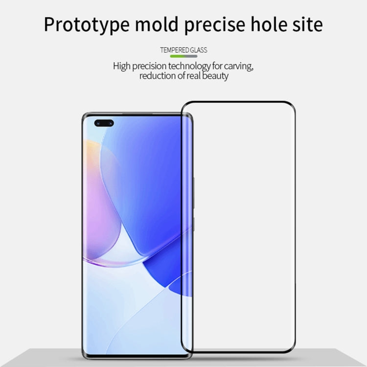 For Huawei nova 9 Pro MOFI 9H 3D Explosion-Proof Hot Bending Full Screen Tempered Glass Film(Black)