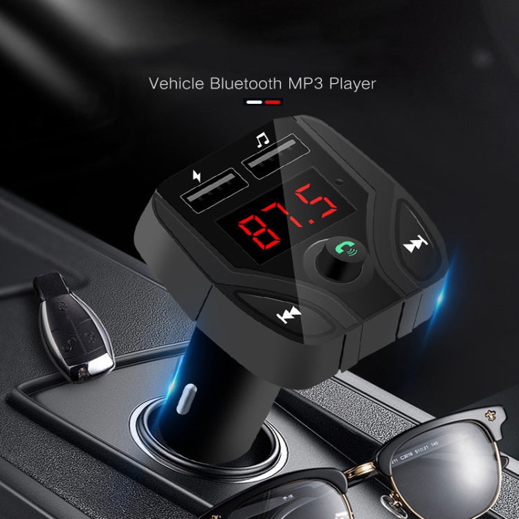 C4 Bluetooth MP3 Hands-free Car Device LCD FM Transmitter Dual USB Charger
