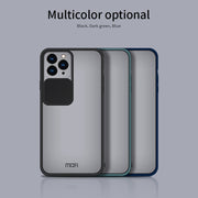 For iPhone 13 Pro MOFI Translucent Frosted PC + TPU Phone Case(Black)