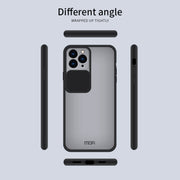 For iPhone 13 Pro MOFI Translucent Frosted PC + TPU Phone Case(Black)