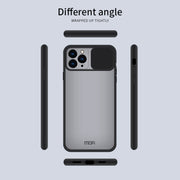For iPhone 13 Pro Max MOFI Translucent Frosted PC + TPU Phone Case(Black)
