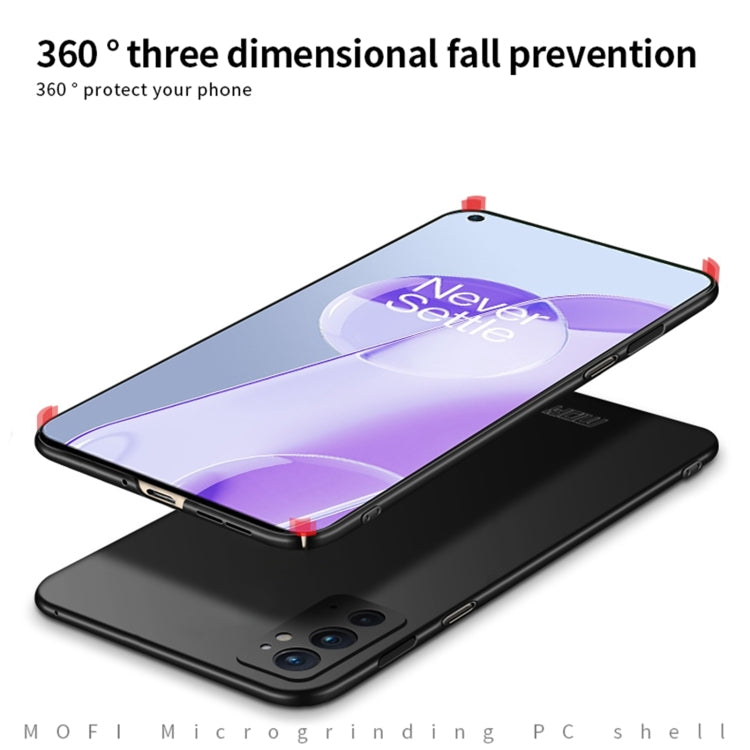 For OnePlus 9RT 5G MOFI Frosted PC Ultra-thin Hard Phone Case(Gold)