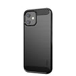 For iPhone 12 mini MOF Gentleness Series Brushed Texture Carbon Fiber Soft TPU Case (Black) - iPhone 12 mini Cases by MOFI | Online Shopping South Africa | PMC TechLife