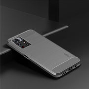 For Xiaomi Redmi Note11 / Poco M4 Pro 5G MOFI Gentleness Series Brushed Texture Carbon Fiber Soft TPU Phone Case(Gray)