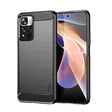 For Xiaomi Redmi Note11 Pro / Note 11 Pro+ MOFI Gentleness Series Brushed Texture Carbon Fiber Soft TPU Phone Case(Black) - Xiaomi Cases by MOFI | Online Shopping South Africa | PMC TechLife