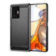 For Xiaomi Mi 11T / 11T Pro MOFI Gentleness Series Brushed Texture Carbon Fiber Soft TPU Phone Case(Black) - Xiaomi Cases by MOFI | Online Shopping South Africa | PMC TechLife