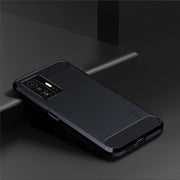 For Xiaomi Mi 11T / 11T Pro MOFI Gentleness Series Brushed Texture Carbon Fiber Soft TPU Phone Case(Blue)