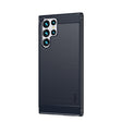 For Samsung Galaxy S22 Ultra 5G MOFI Gentleness Series Brushed Texture Carbon Fiber Soft TPU Case(Blue) - free shipping - PMC TechLife - Order now!