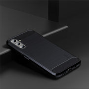 For Samsung Galaxy A13 5G MOFI Gentleness Series Brushed Texture Carbon Fiber Soft TPU Case(Blue)