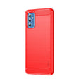 For Samsung Galaxy M52 5G MOFI Gentleness Series Brushed Texture Carbon Fiber Soft TPU Case(Red) - Galaxy Phone Cases by MOFI | Online Shopping South Africa | PMC TechLife | Buy Now Pay Later Mobicred