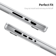 ENKAY Hat-Prince Silicone Anti-dust Plugs for MacBook Air 13.6 2022/2024 A2681 (M2) / A3113 (M3)(Translucent)