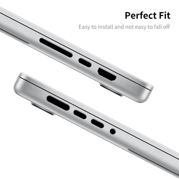 ENKAY Hat-Prince Silicone Anti-dust Plugs for MacBook Air 13.6 2022/2024 A2681 (M2) / A3113 (M3)(Translucent)