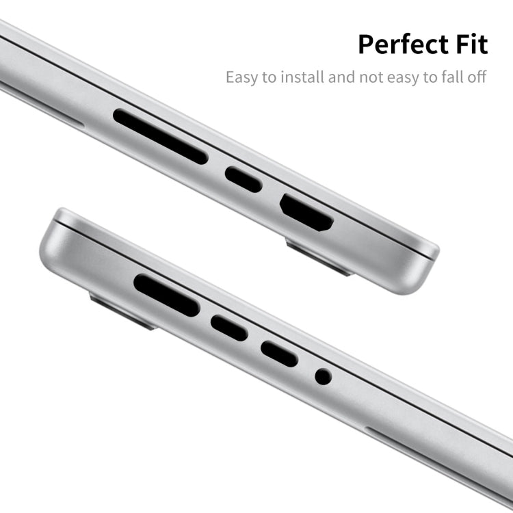 ENKAY Hat-Prince Silicone Anti-dust Plugs for MacBook Air 13.6 2022/2024 A2681 (M2) / A3113 (M3)(Translucent)