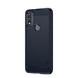 For Motorola Moto G Pure 2021 MOFI Gentleness Series Brushed Texture Carbon Fiber Soft TPU Case(Blue) - Motorola Cases by MOFI | Online Shopping South Africa | PMC TechLife | Buy Now Pay Later Mobicred