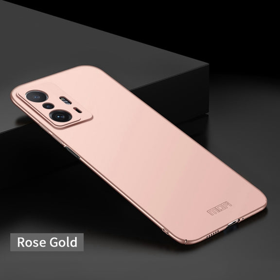 For Xiaomi Mi 11T / 11T Pro MOFI Frosted PC Ultra-thin Hard Phone Case(Rose gold)