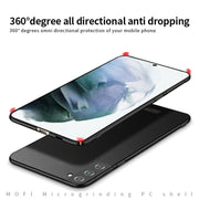 For Samsung Galaxy S22 5G MOFI Frosted PC Ultra-thin Hard Phone Case(Blue)