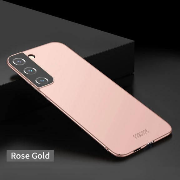 For Samsung Galaxy S22+ 5G MOFI Frosted PC Ultra-thin Hard Phone Case(Rose gold)