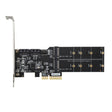 SATA3.0 PCIE3.0 to 2-port M.2 (B-KEY) Adapter Card - Add-on Cards by PMC TechLife | Online Shopping South Africa | PMC TechLife | Buy Now Pay Later Mobicred
