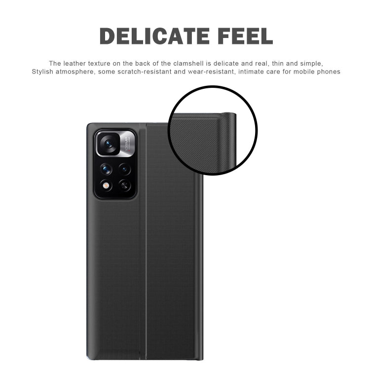 For Samsung Galaxy S22 Ultra 5G Plain Texture Cloth Attraction Flip Holder Leather Phone Case(Dark Blue)