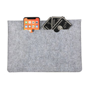 Felt Liner Bag Computer Bag Notebook Protective Cover For 15 inch(Grey)