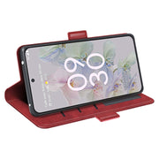 For Google Pixel 6a Dual-side Magnetic Buckle Leather Phone Case(Red)