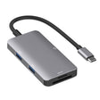 5 in 1 Data Read HUB Adapter with SD / TF / CF Card, Dual USB3.0 Ports - USB HUB by PMC TechLife | Online Shopping South Africa | PMC TechLife | Buy Now Pay Later Mobicred