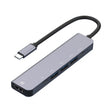 6-in-1 Type-C to HDMI + PD + Type-C + USB3.0 + USB2.0 x 2 Docking Station HUB Adapter - USB HUB by PMC TechLife | Online Shopping South Africa | PMC TechLife | Buy Now Pay Later Mobicred