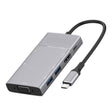 8 in 1 Type-C to HDMI + Type-C + USB x 2 + VGA + SD + TF + 3.5mm HUB Adapter - USB HUB by PMC TechLife | Online Shopping South Africa | PMC TechLife | Buy Now Pay Later Mobicred