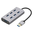 Multiport Metal Enclosure Docking Station HUB with 7 USB 3.0 Ports - USB 3.0 HUB by PMC TechLife | Online Shopping South Africa | PMC TechLife | Buy Now Pay Later Mobicred