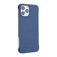 For iPhone 12 / 12 Pro ENKAY Matte Frameless Hard PC Case(Dark Blue) - iPhone 12 / 12 Pro Cases by ENKAY | Online Shopping South Africa | PMC TechLife | Buy Now Pay Later Mobicred