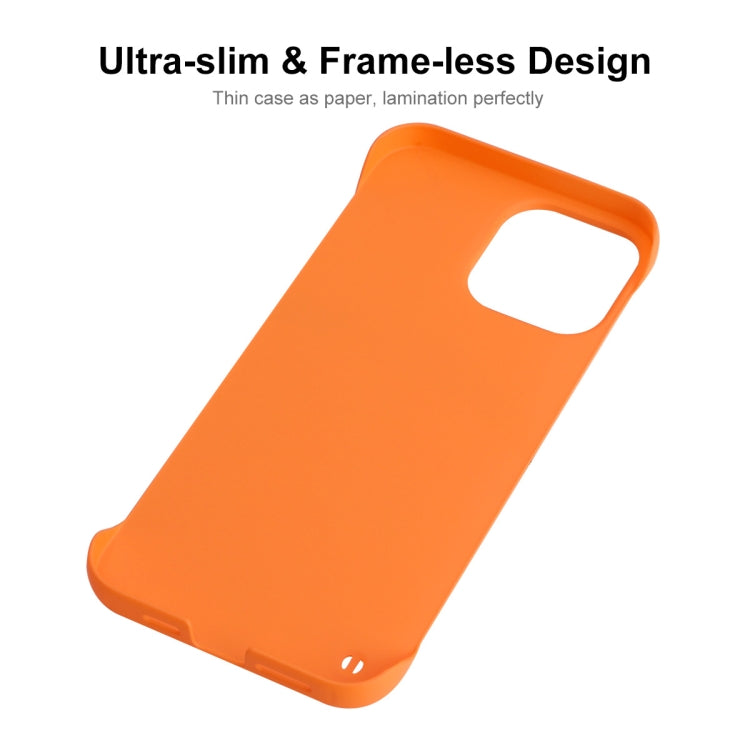 For iPhone 12 Pro Max ENKAY Matte Frameless Hard PC Case(Orange)