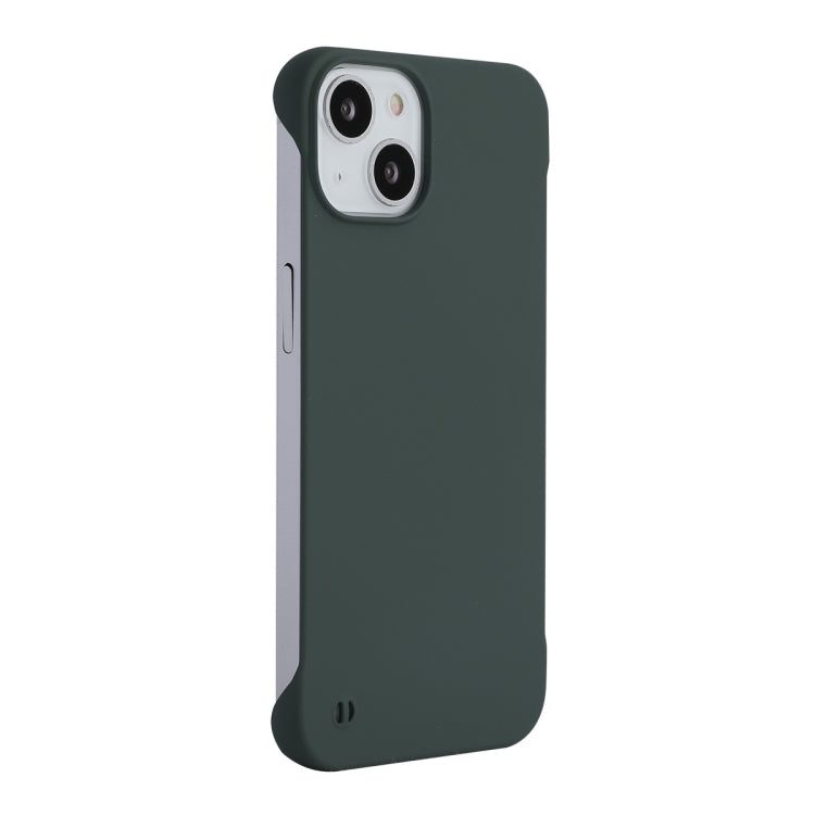 For iPhone 13 ENKAY Matte Frameless PC Phone Case(Dark Green)