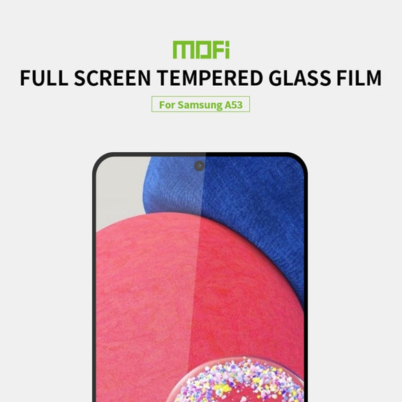 For Samsung Galaxy A53 5G MOFI 9H 2.5D Tempered Glass Full Film(Black)