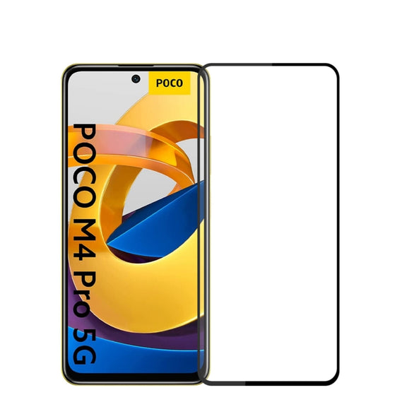 For Xiaomi Poco M4 Pro 5G MOFI 9H 2.5D Tempered Glass Full Film(Black)