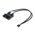 9 Pin USB 2.0 Desktop Computer 1 to 4 Pin Extension Cable Breakout Connector - Others by PMC TechLife | Online Shopping South Africa | PMC TechLife | Buy Now Pay Later Mobicred