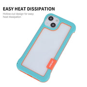 For iPhone 13 ENKAY Frameless Hollow Shockproof PC Case(White)