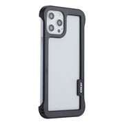 For iPhone 12 / 12 Pro ENKAY Frameless Hollow Shockproof PC Case(Black)