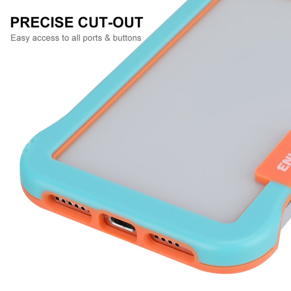 For iPhone 12 / 12 Pro ENKAY Frameless Hollow Shockproof PC Case(Black)